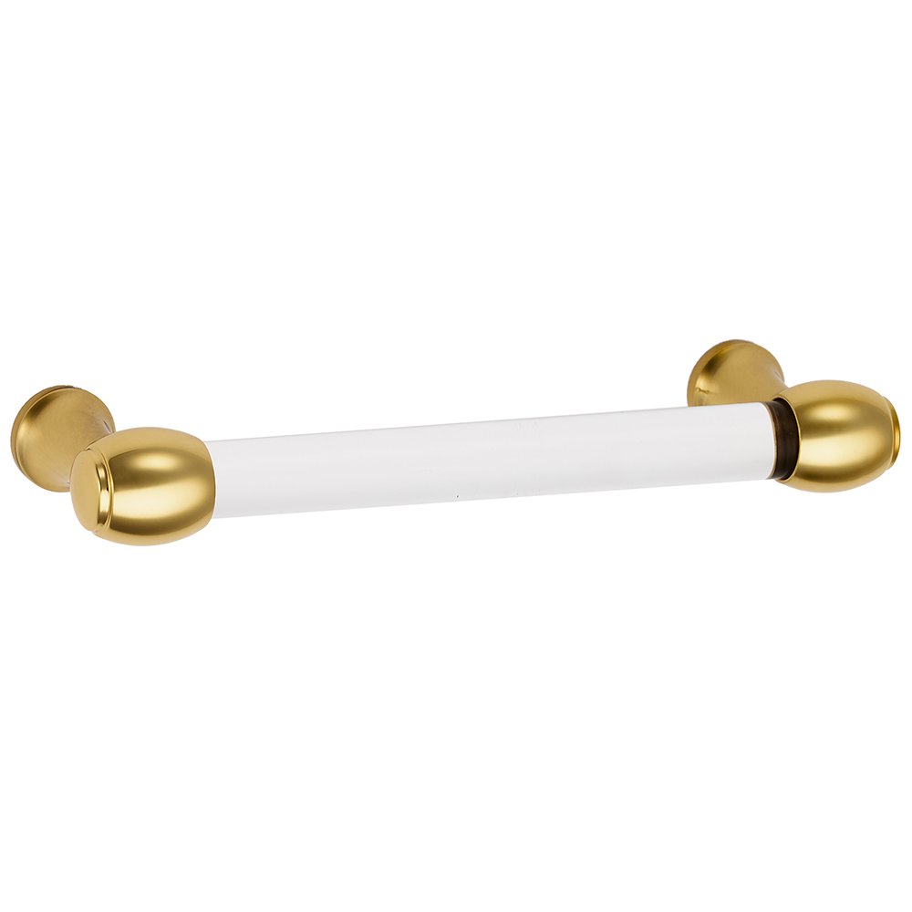 Alno Hardware 3" Centers Pull in Unlacquered Brass