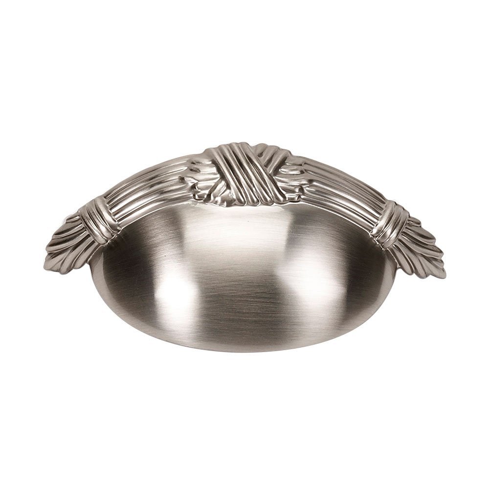 Alno Hardware Solid Brass 3" Centers Cup Pull in Satin Nickel