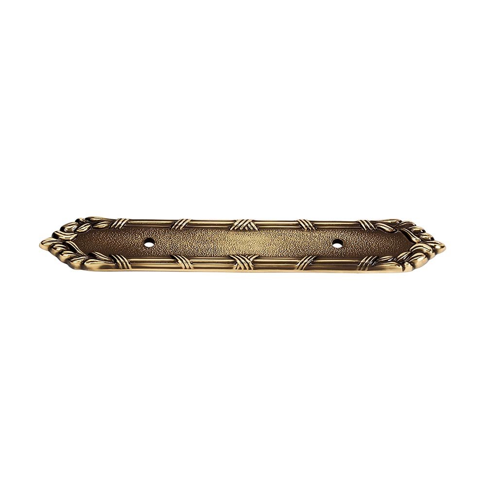 Alno Hardware Solid Brass 3 1/2" Centers Backplate for A881-35 in Polished Antique