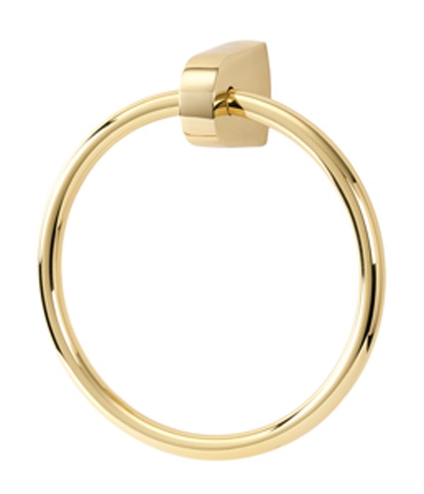 Alno Hardware 7" Towel Ring in Polished Brass