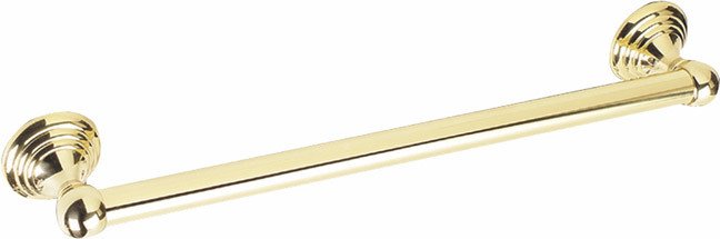 Alno Hardware 18" Residential Grab Bar (1 1/4" Diameter) in Polished Brass