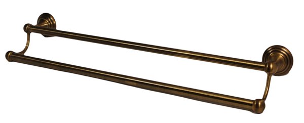 Alno Hardware 24" Double Towel Bar in Antique English