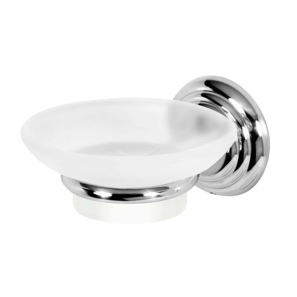 Alno Hardware Soap Holder with Dish in Polished Chrome