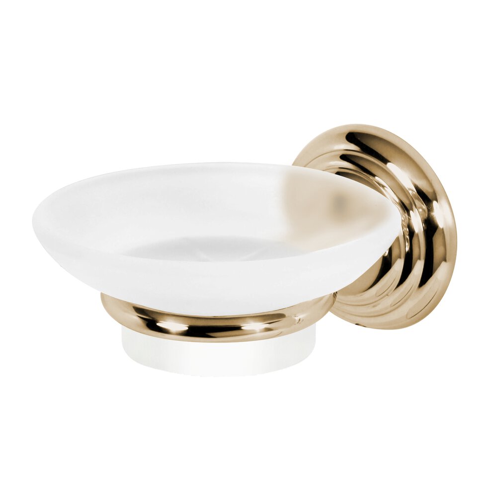 Alno Hardware Soap Holder with Dish in Polished Nickel