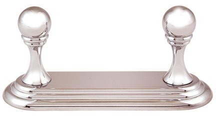 Alno Hardware Double Robe Hook in Polished Nickel