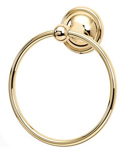Alno Hardware 6" Towel Ring in Polished Brass