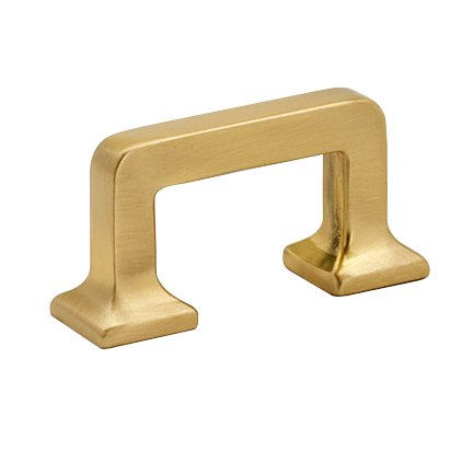 Alno Hardware Solid Brass 1 1/2" Centers Pull in Satin Brass