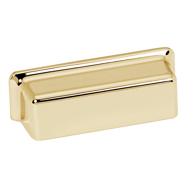 Alno Hardware Solid Brass 3" Centers Cup Pull in Polished Brass