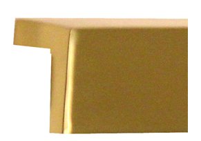 Alno Hardware Solid Brass 1 1/2" Centers Tab Pull in Unlacquered Brass