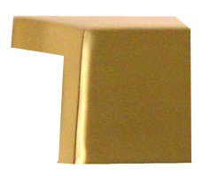 Alno Hardware Solid Brass 3/4" Centers Tab Pull in Polished Brass