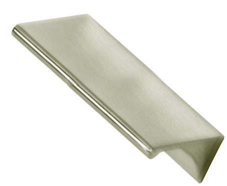 Alno Hardware Solid Brass 3" Centers Tab Pull in Satin Nickel