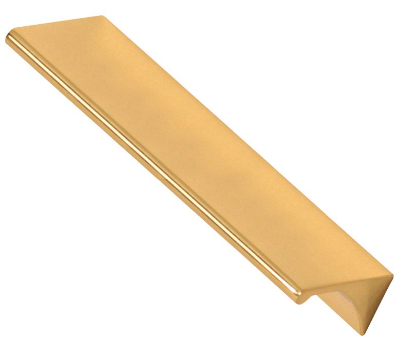Alno Hardware Solid Brass 6" Centers Tab Pull in Polished Brass
