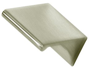 Alno Hardware Solid Brass 3/4" Centers Tab Pull in Satin Nickel