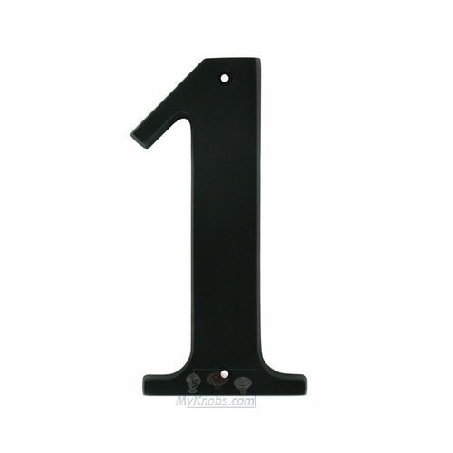 Alno Hardware 5" House Number ( 1 ) in Matte Black