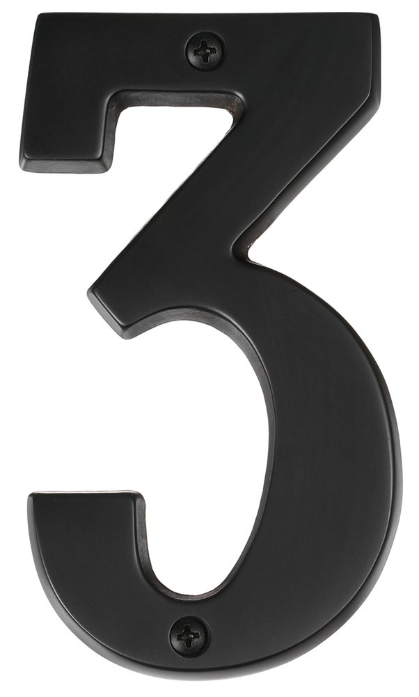 Alno Hardware 3" House Number ( 3 ) in Bronze