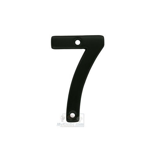 Alno Hardware 3" House Number ( 7 ) in Matte Black