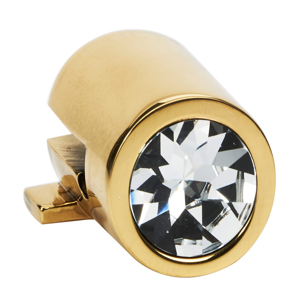 Alno Hardware Crystal Small Round Mount for Rings 1 1/2", 2", 2 1/2" in Polished Brass