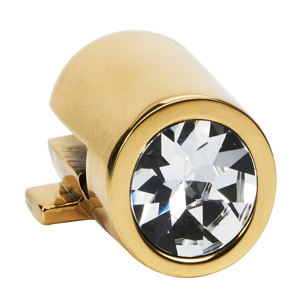Alno Hardware Crystal Large Round Mount for Rings 3" and 3 1/2" in Polished Brass