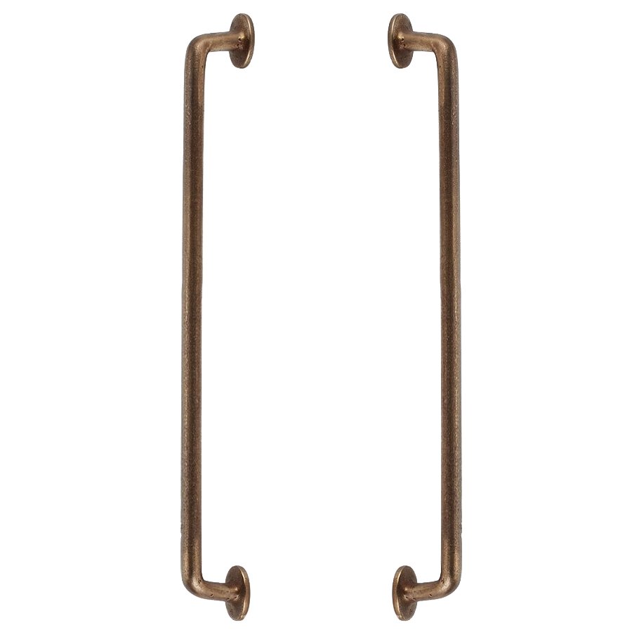 Alno Hardware Solid Brass 10" Centers Back to Back in Rust Bronze