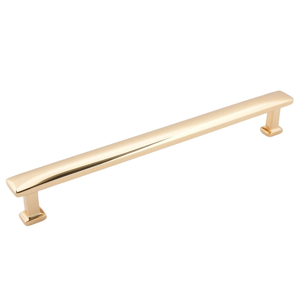 Alno Hardware 12" Centers Appliance/Drawer Pull in Unlacquered Brass