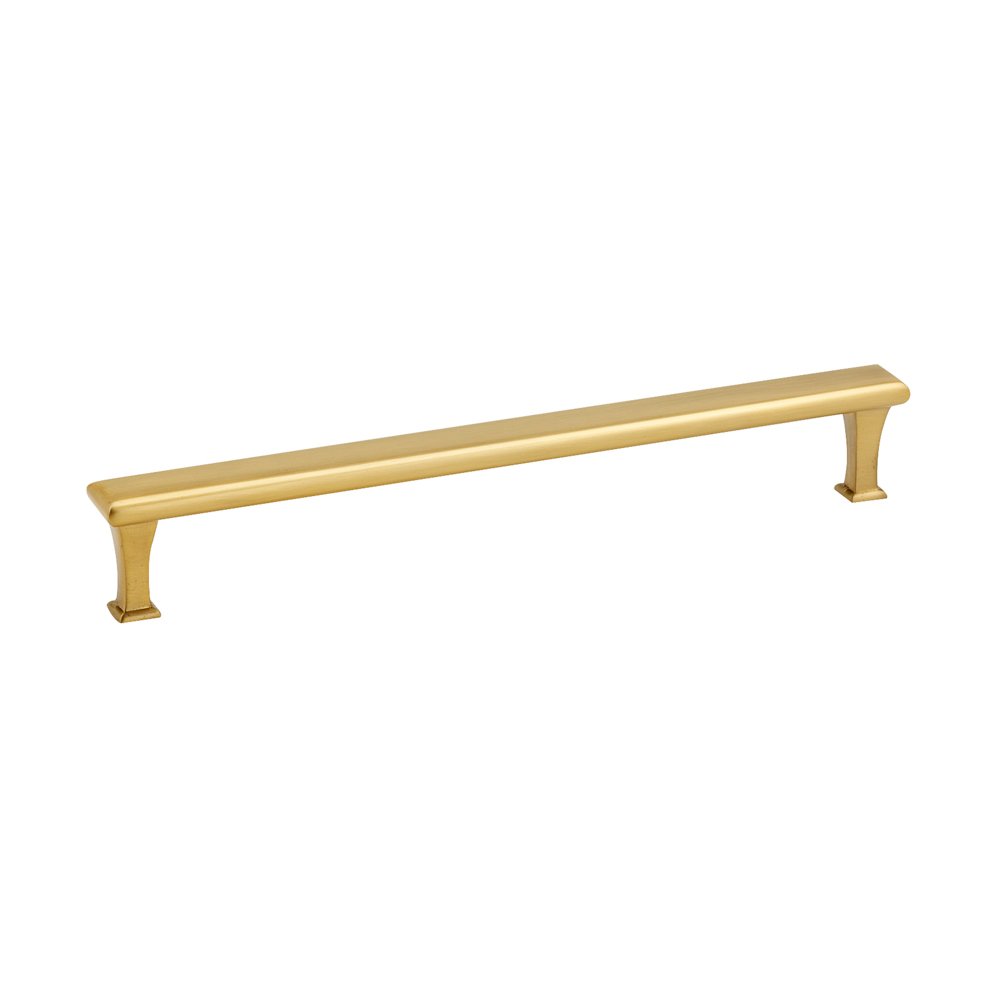 Alno Hardware Solid Brass 12" Centers Appliance Pull in Satin Brass
