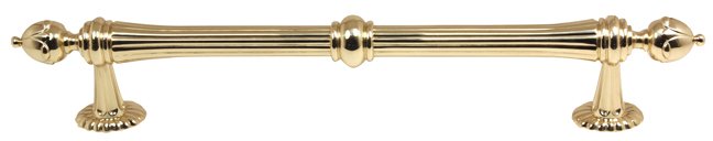 Alno Hardware Solid Brass 12" Centers Appliance Pull in Polished Brass