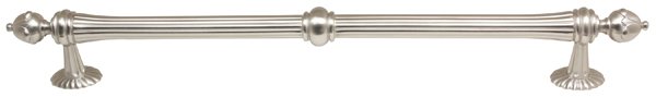 Alno Hardware Solid Brass 12" Centers Appliance Pull in Satin Nickel