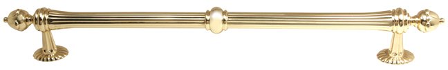 Alno Hardware Solid Brass 18" Centers Appliance Pull in Polished Brass