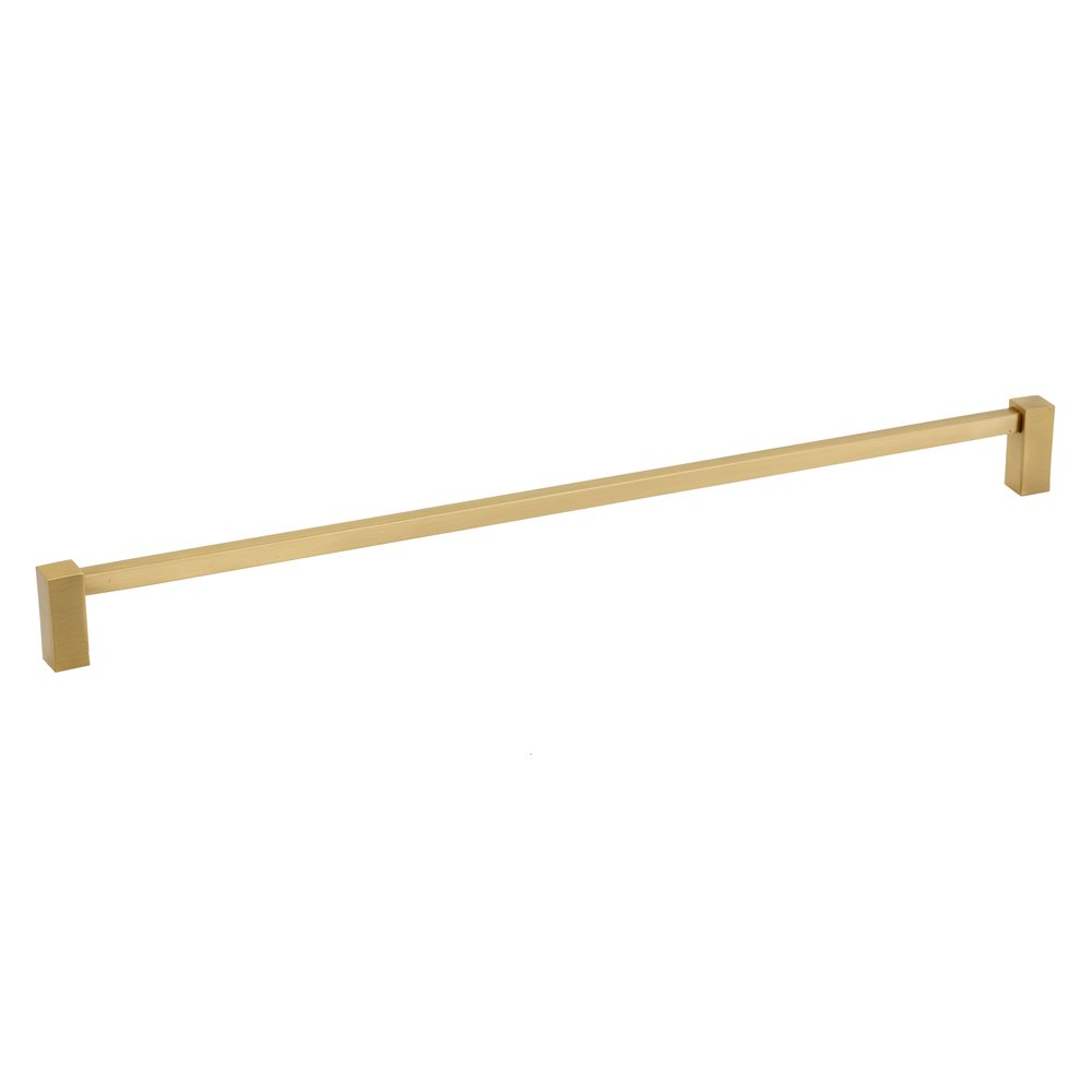 Alno Hardware Solid Brass 18" Centers Oversized Pull in Satin Brass