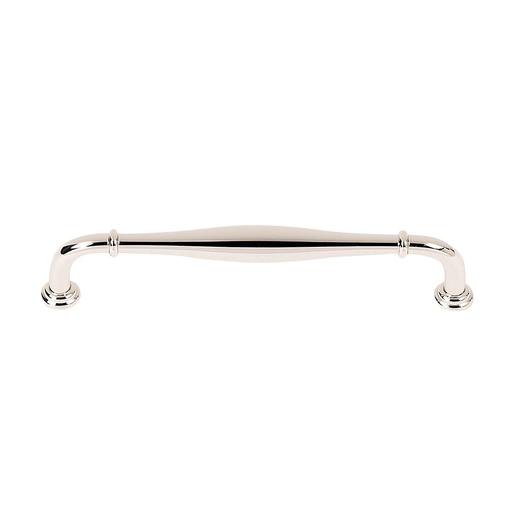 Alno Hardware Solid Brass 10" Centers Traditional Oversized Pull in Polished Nickel