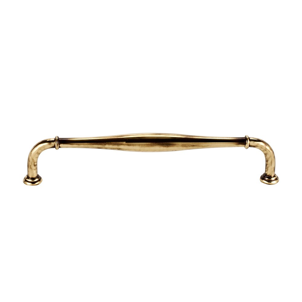 Alno Hardware Solid Brass 12" Centers Traditional Oversized Pull in Polished Antique