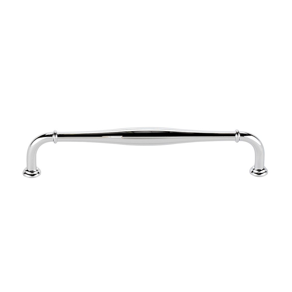 Alno Hardware Solid Brass 12" Centers Traditional Oversized Pull in Polished Chrome
