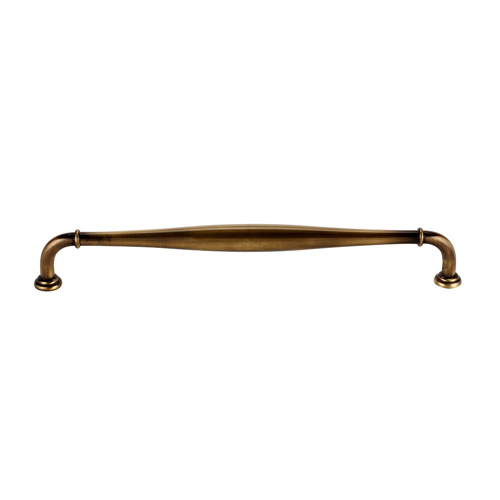 Alno Hardware Solid Brass 18" Centers Traditional Oversized Pull in Antique English