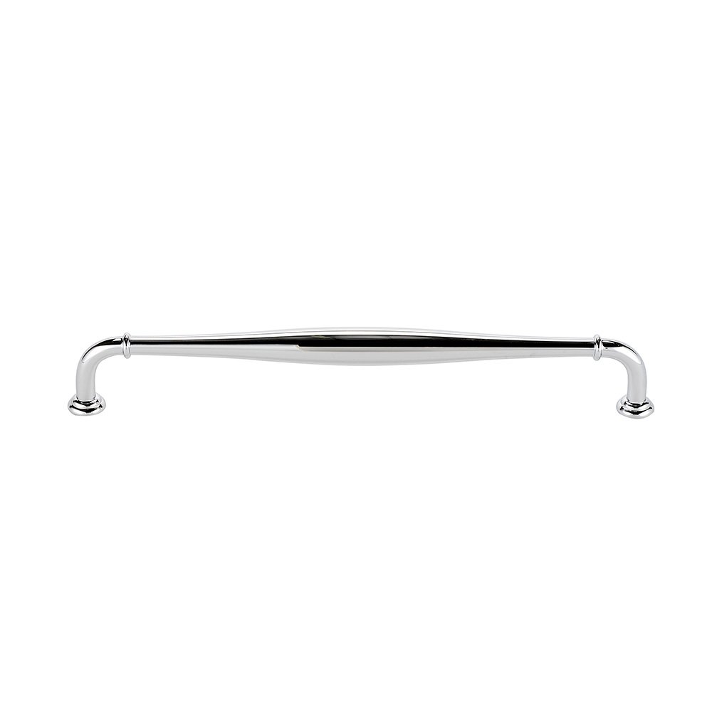 Alno Hardware Solid Brass 18" Centers Traditional Oversized Pull in Polished Chrome