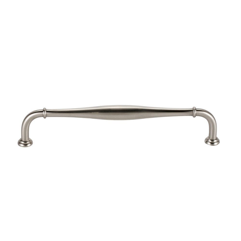 Alno Hardware Solid Brass 18" Centers Traditional Oversized Pull in Satin Nickel