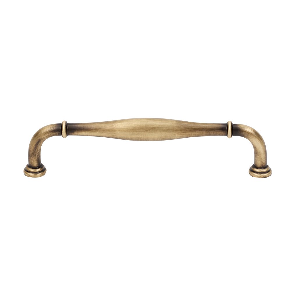 Alno Hardware Solid Brass 8" Centers Traditional Oversized Pull in Antique English Matte