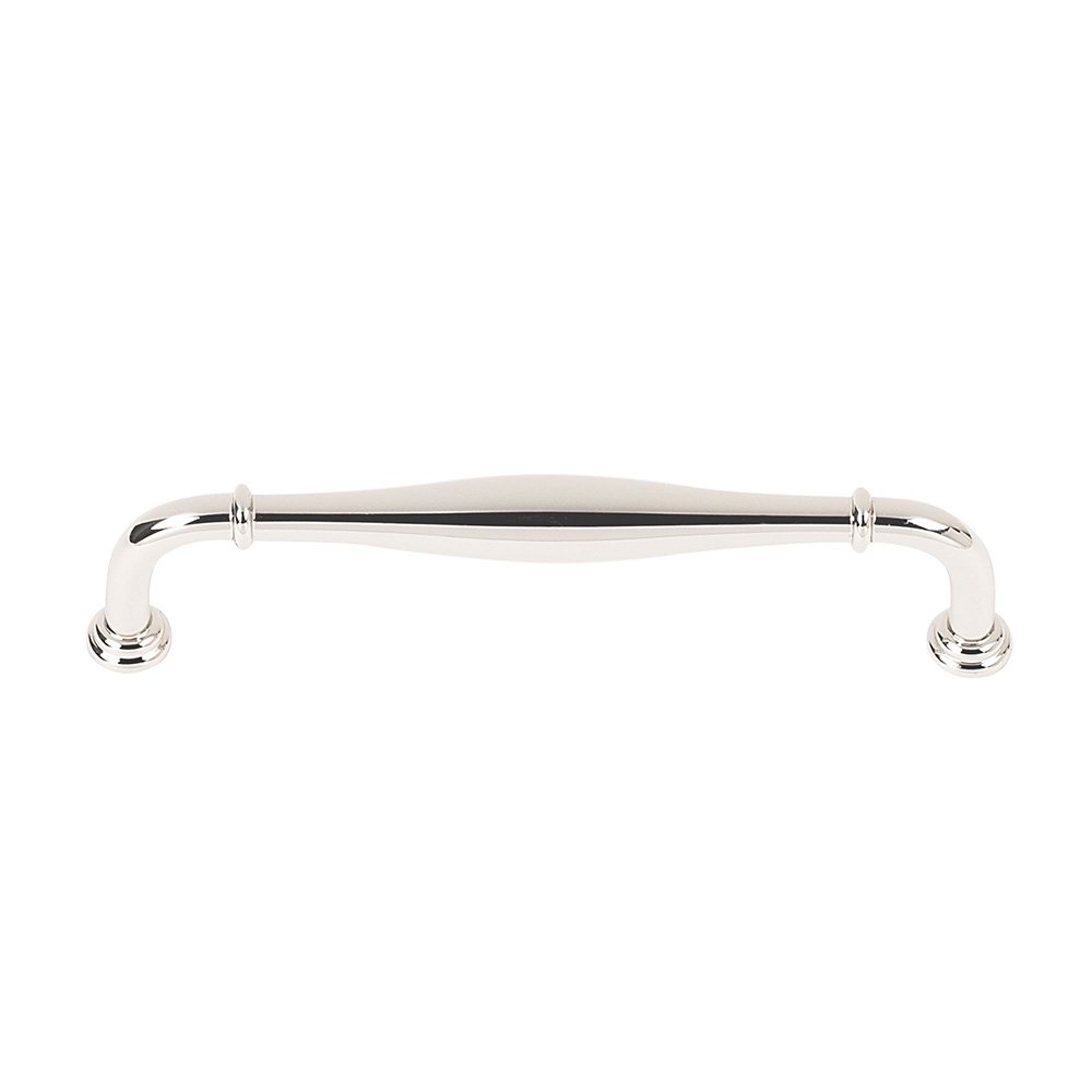 Alno Hardware Solid Brass 8" Centers Traditional Oversized Pull in Polished Chrome