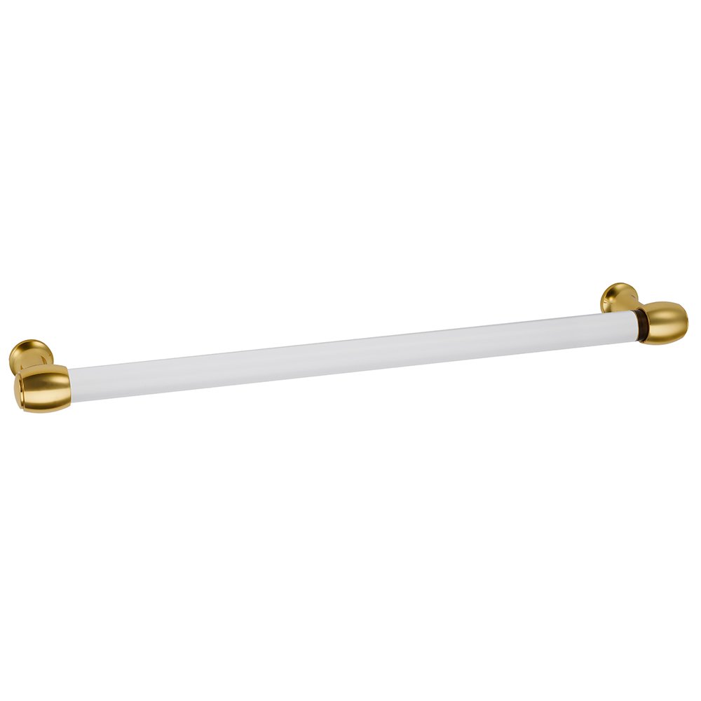 Alno Hardware 12" Centers Pull in Unlacquered Brass