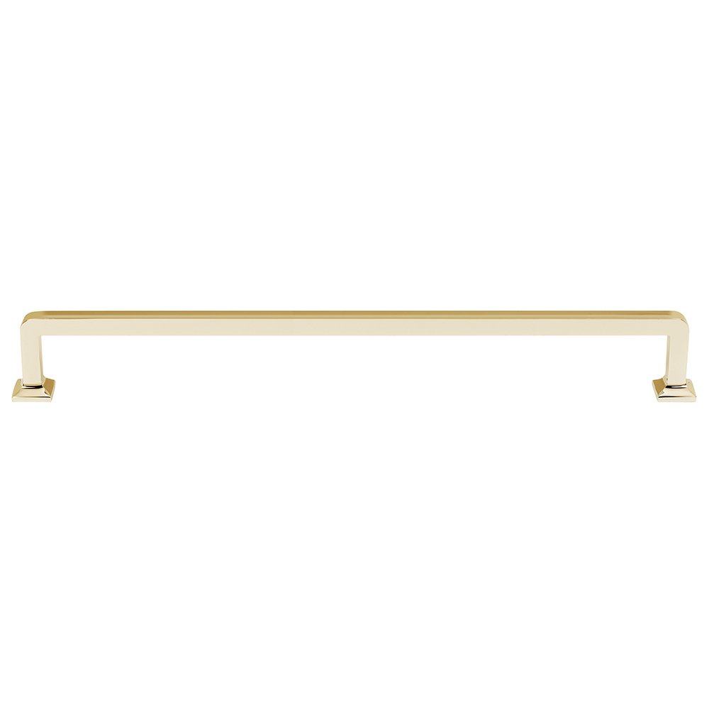 Alno Hardware 18" Centers Appliance Pull in Unlacquered Brass