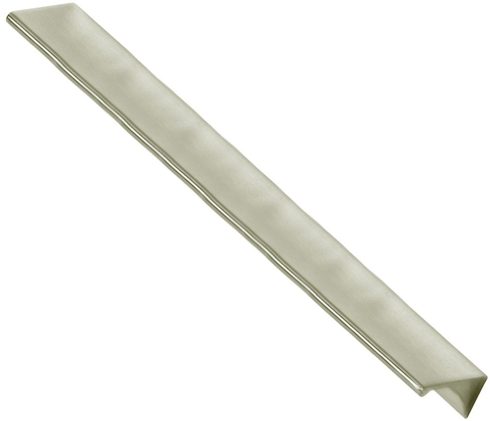Alno Hardware Solid Brass 12" Centers Tab Appliance Pull in Satin Nickel