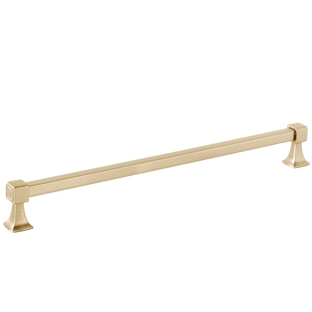 Alno Hardware 12" Centers Appliance / Drawer Pull in Satin Brass