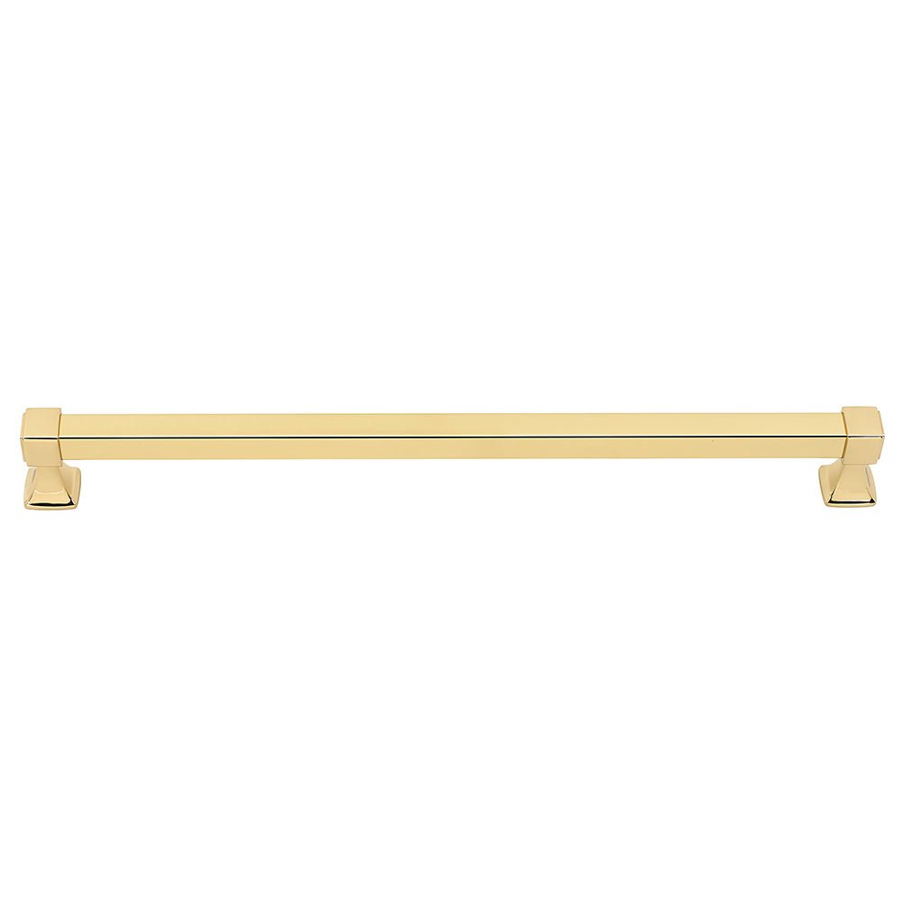 Alno Hardware 18" Centers Appliance / Drawer Pull in Unlacquered Brass
