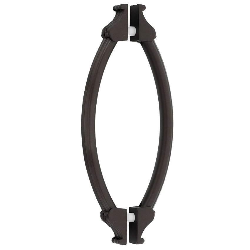 Alno Hardware 6" Centers Back To Back Pulls in Chocolate Bronze