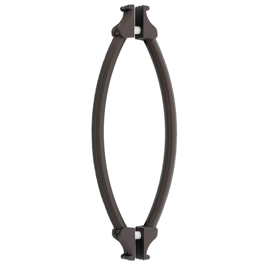 Alno Hardware 8" Centers Back To Back Pulls in Chocolate Bronze