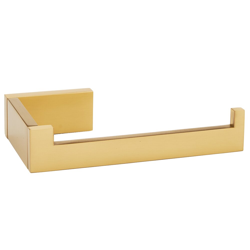 Alno Hardware Right Hand Single Post Tissue Or Towel Holder In Satin Brass