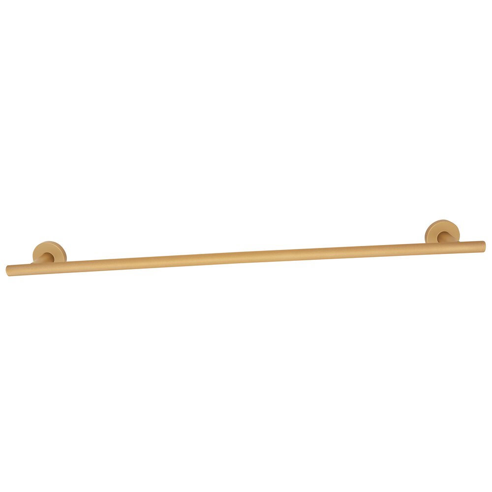 Alno Hardware 24" Towel Holder With Knurled Bar in Champagne