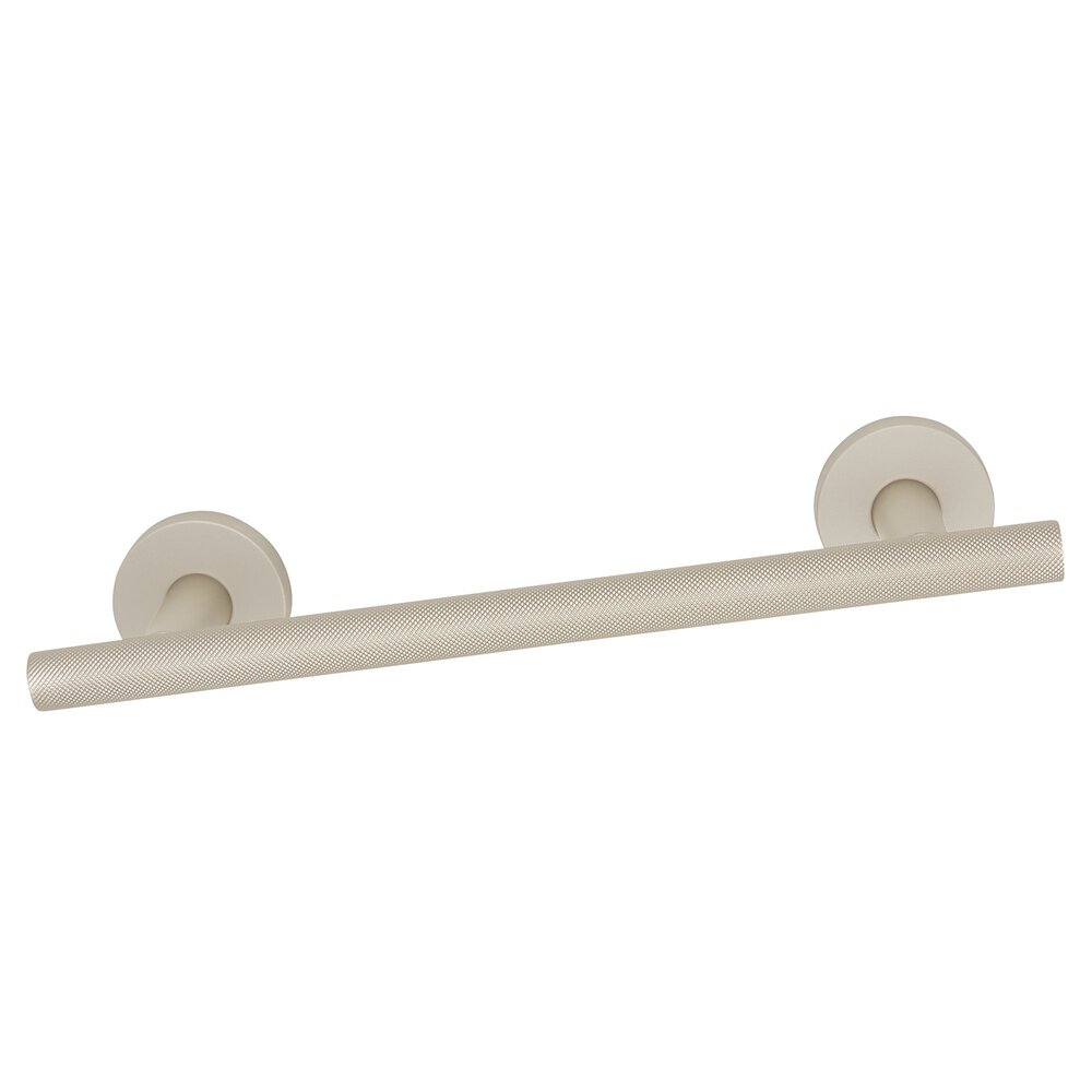 Alno Hardware 8" Towel Holder With Knurled Bar in Matte Nickel