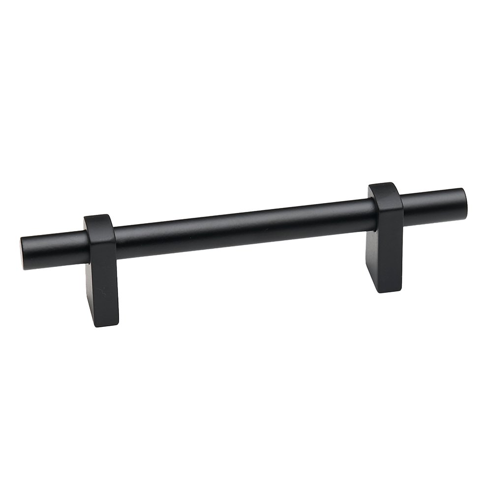 Alno Hardware 4" Centers Pull With Smooth Bar in Matte Black