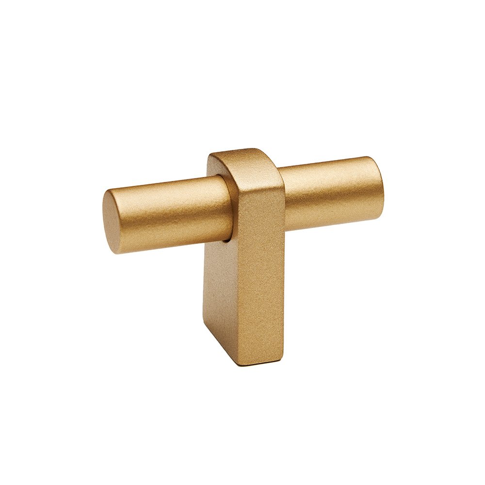 Alno Hardware T Knob With Smooth Bar in Champagne