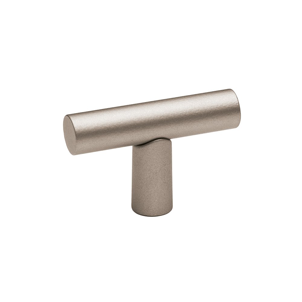 Alno Hardware T Knob With Smooth Bar in Matte Nickel